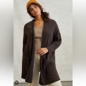 Anthropologie, Pilcro Mafalda Cashmere Cardigan, XL, Brown